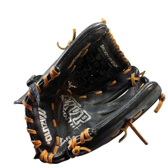 Mizuno Youth MVP Flex Bridge Baseball Glove 11.5" Black Brown Leather RHT - Picture 5 of 8